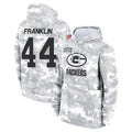 tocy GB.Packers #44 Zaire Franklin Player Arctic Camo Salute to Service Hoodies Limited Game Stitched Jerseys