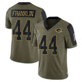 tocy GB.Packers #44 Zaire Franklin Player Olive Salute To Service Limited Game Stitched Jerseys