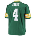 tocy GB.Packers #4 Brett Favre Mitchell & Ness Green Big & Tall Retired Player Replica Stitched Jerseys