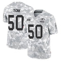 tocy GB.Packers #50 Zach Tom Player Arctic Camo Salute To Service Limited Stitched Jerseys