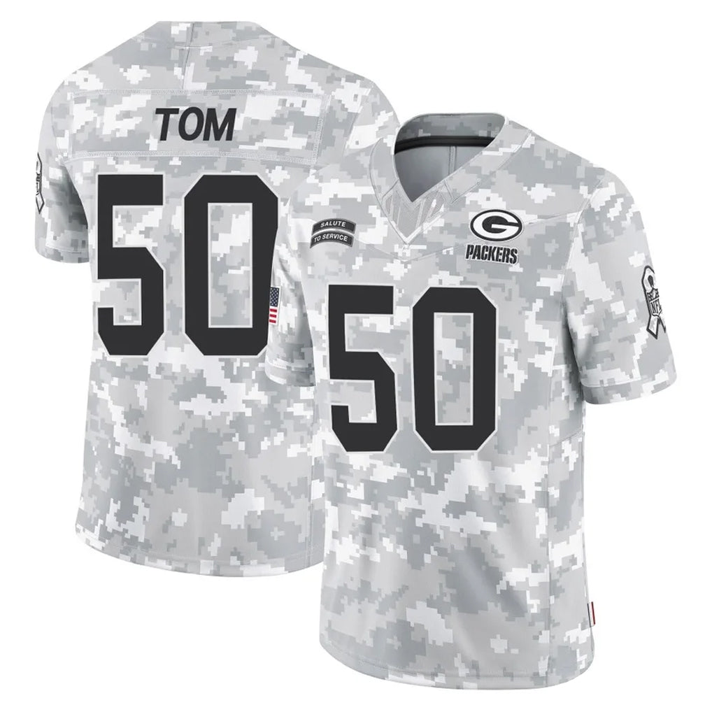 tocy GB.Packers #50 Zach Tom Player Arctic Camo Salute To Service Limited Stitched Jerseys