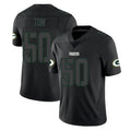 tocy GB.Packers #50 Zach Tom Player Black Impact Limited Home Game Stitched Jerseys