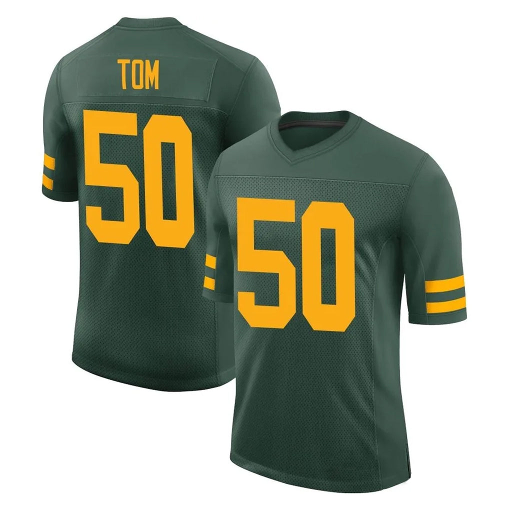 tocy GB.Packers #50 Zach Tom Player Green Alternate Vapor Home Game Stitched Jerseys