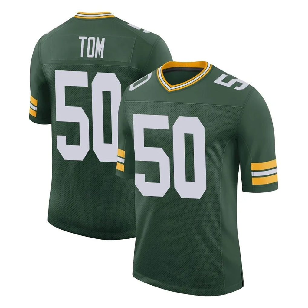 tocy GB.Packers #50 Zach Tom Player Green Limited Classic Home Game Stitched Jerseys