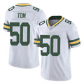 tocy GB.Packers #50 Zach Tom Player White Vapor Untouchable Limited Home Game Stitched Jerseys
