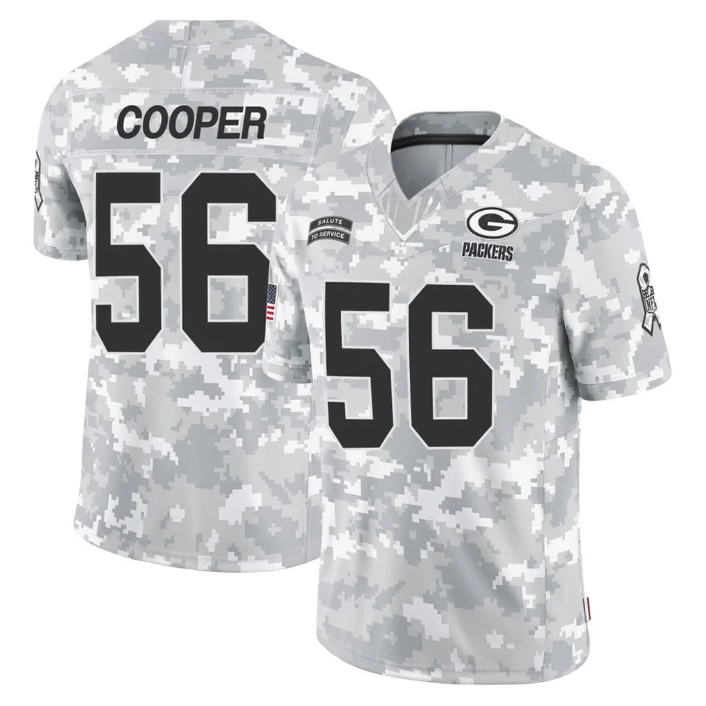 tocy GB.Packers #56 Edgerrin Cooper Player Arctic Camo Salute To Service Limited Stitched Jerseys