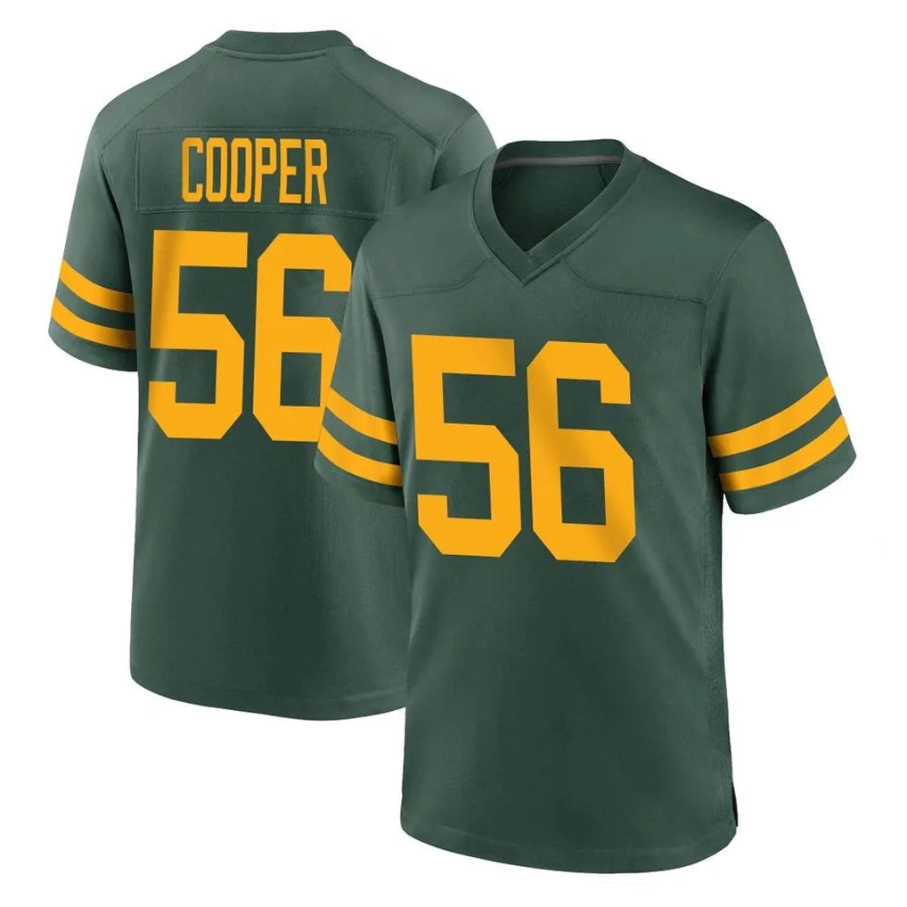 tocy GB.Packers #56 Edgerrin Cooper Player Green Alternate Home Game Stitched Jerseys
