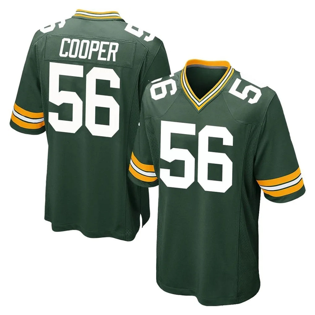 tocy GB.Packers #56 Edgerrin Cooper Player Green Home Game Stitched Jerseys