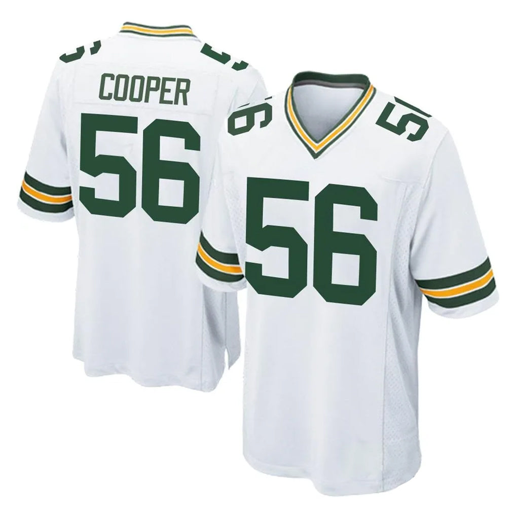 tocy GB.Packers #56 Edgerrin Cooper Player White Home Game Stitched Jerseys