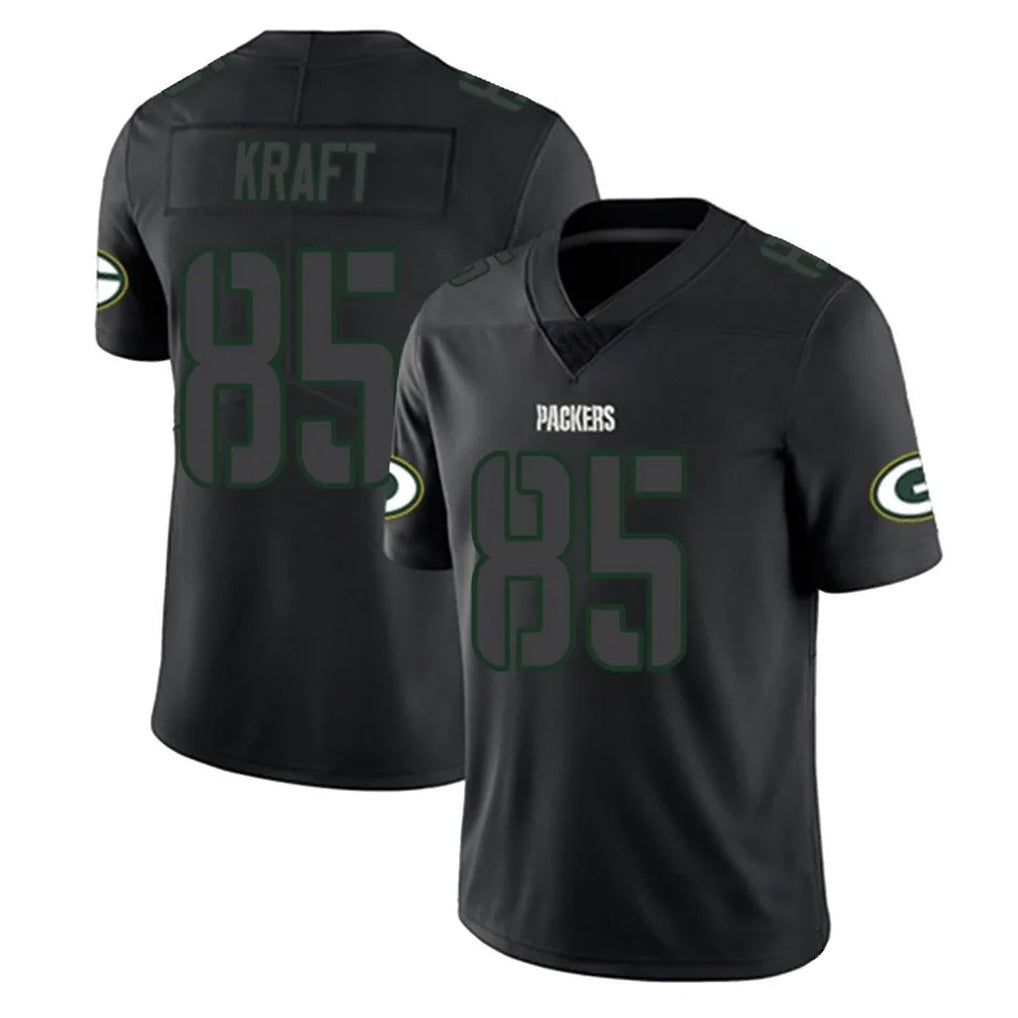 tocy GB.Packers #85 Tucker Kraft Player Black Impact Limited Home Game Stitched Jerseys