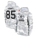 tocy GB.Packers #85 Tucker Kraft Player Camo Salute To Service Hoodies Game Stitched Jerseys