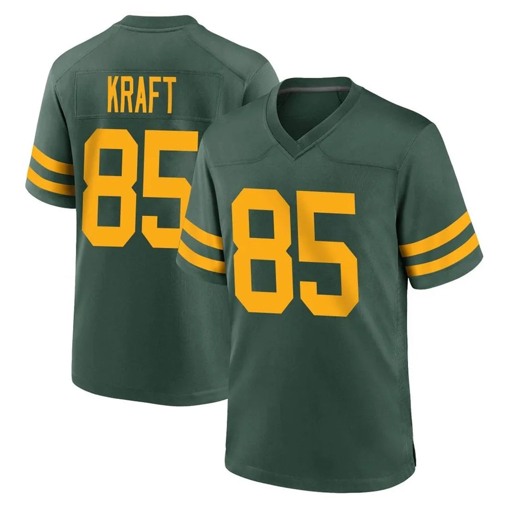 tocy GB.Packers #85 Tucker Kraft Player Green Alternate Home Game Stitched Jerseys