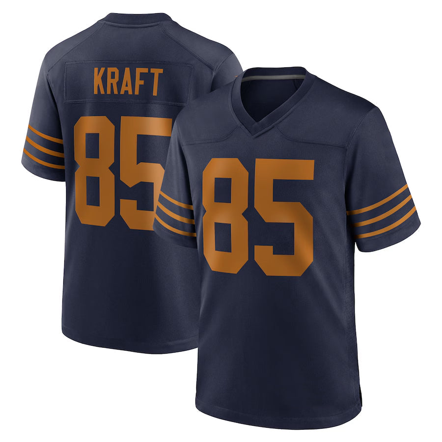 tocy GB.Packers #85 Tucker Kraft Player Navy The 1923 Classic Game Stitched Jersey