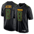 tocy GB.Packers #8 Josh Jacobs Player Black Fashion Home Game Stitched Jerseys