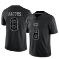 tocy GB.Packers #8 Josh Jacobs Player Black RFLCTV Limited Stitched Jerseys