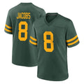 tocy GB.Packers #8 Josh Jacobs Player Green Alternate Home Game Stitched Jerseys