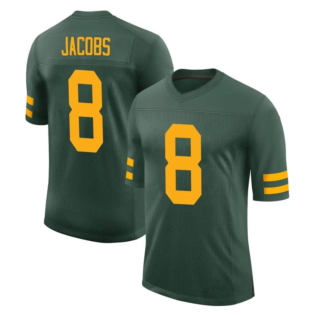 tocy GB.Packers #8 Josh Jacobs Player Green Alternate Vapor Home Game Stitched Jerseys