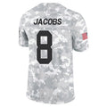 tocy GB.Packers #8 Josh Jacobs Player Limited Arctic Camo Salute to Service Stitched Jerseys