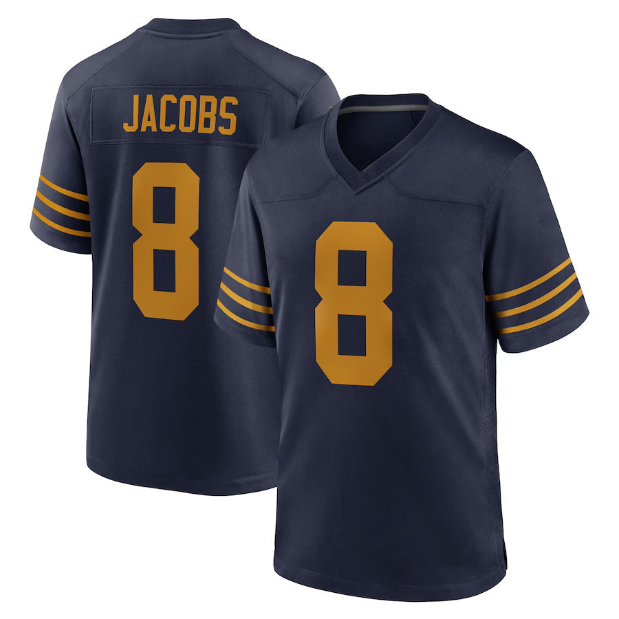 tocy GB.Packers #8 Josh Jacobs Player Navy The 1923 Classic Game Stitched Jersey