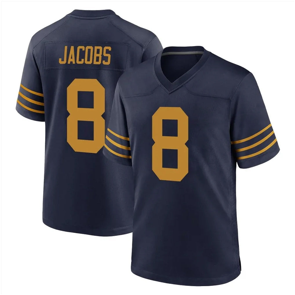 tocy GB.Packers #8 Josh Jacobs Player Navy The 1923 Classic Home Game Stitched Jerseys