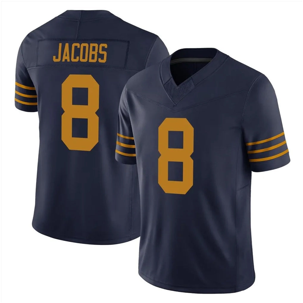tocy GB.Packers #8 Josh Jacobs Player Navy The 1923 Classic Vapor F.U.S.E. Home Game Stitched Jerseys