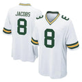 tocy GB.Packers #8 Josh Jacobs Player White Home Game Stitched Jerseys