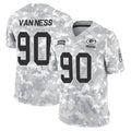 tocy GB.Packers #90 Lukas Van Ness Player Arctic Camo Salute To Service Limited Stitched Jerseys