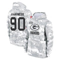 tocy GB.Packers #90 Lukas Van Ness Player Arctic Camo Salute to Service Hoodies Limited Game Stitched Jerseys