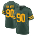 tocy GB.Packers #90 Lukas Van Ness Player Green Alternate Home Game Stitched Jerseys