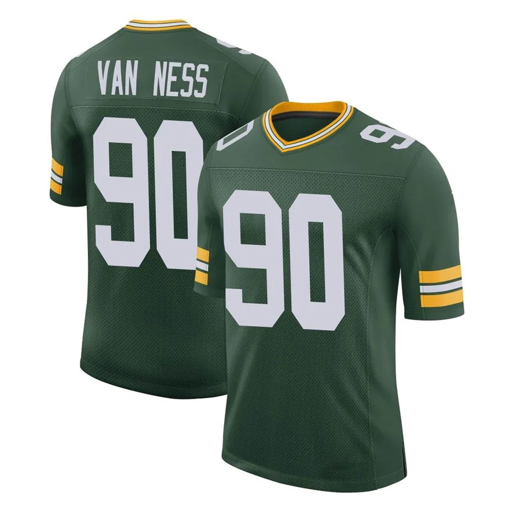 tocy GB.Packers #90 Lukas Van Ness Player Green Limited Classic Home Game Stitched Jerseys