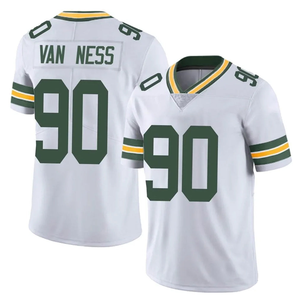 tocy GB.Packers #90 Lukas Van Ness Player White Vapor Untouchable Limited Home Game Stitched Jerseys