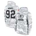 tocy GB.Packers #92 Reggie White Player Camo Salute To Service Hoodies Game Stitched Jerseys