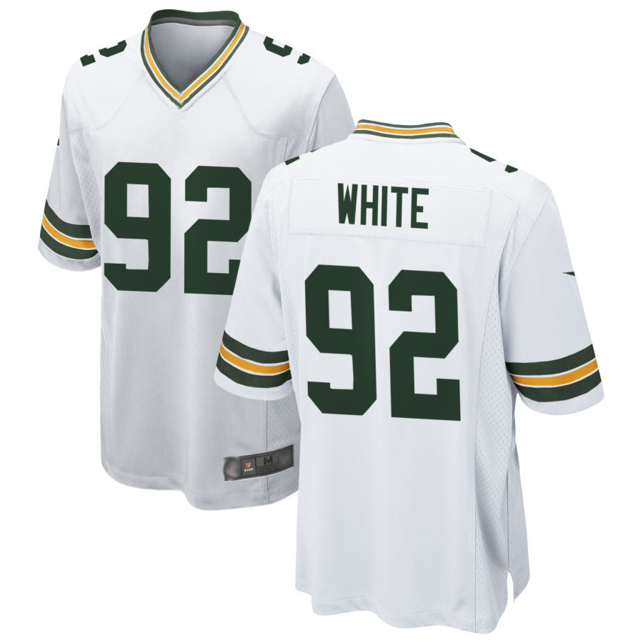 tocy GB.Packers #92 Reggie White Player White Home Game Stitched Jersey