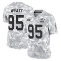 tocy GB.Packers #95 Devonte Wyatt Player Arctic Camo Salute To Service Limited Stitched Jerseys