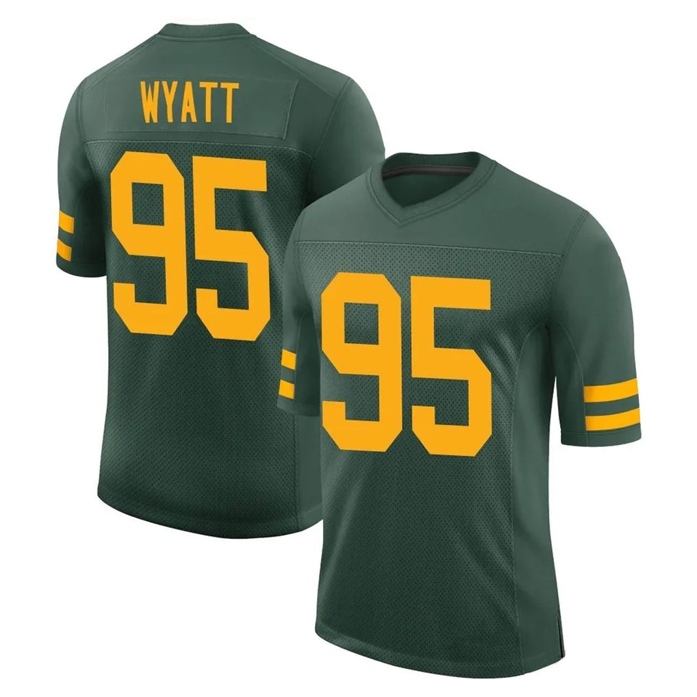 tocy GB.Packers #95 Devonte Wyatt Player Green Alternate Vapor Home Game Stitched Jerseys