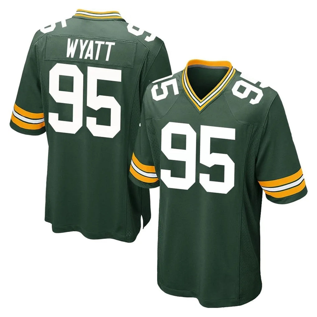 tocy GB.Packers #95 Devonte Wyatt Player Green Home Game Stitched Jerseys