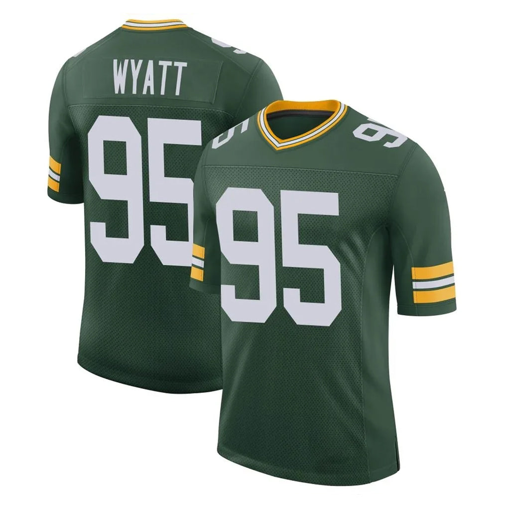 tocy GB.Packers #95 Devonte Wyatt Player Green Limited Classic Home Game Stitched Jerseys