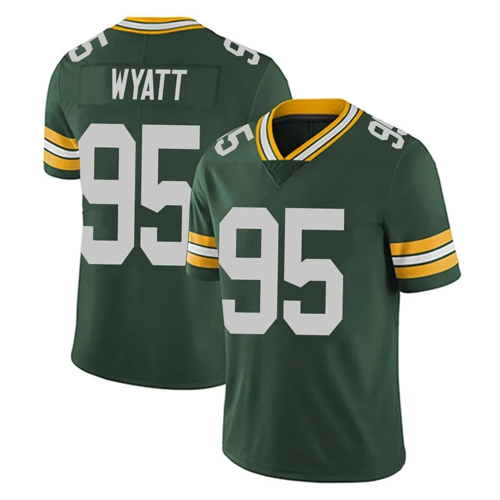 tocy GB.Packers #95 Devonte Wyatt Player Green Vapor Untouchable Limited Home Game Stitched Jerseys