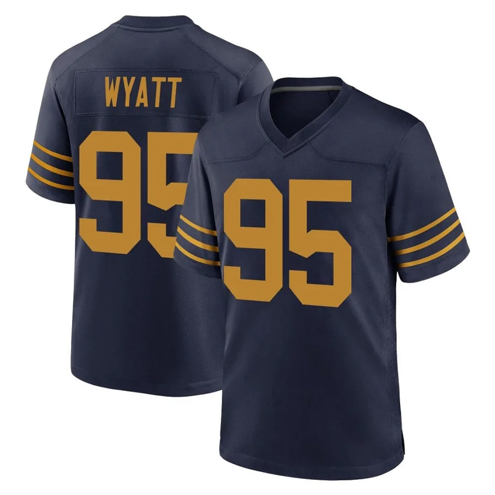 tocy GB.Packers #95 Devonte Wyatt Player Navy The 1923 Classic Home Game Stitched Jerseys