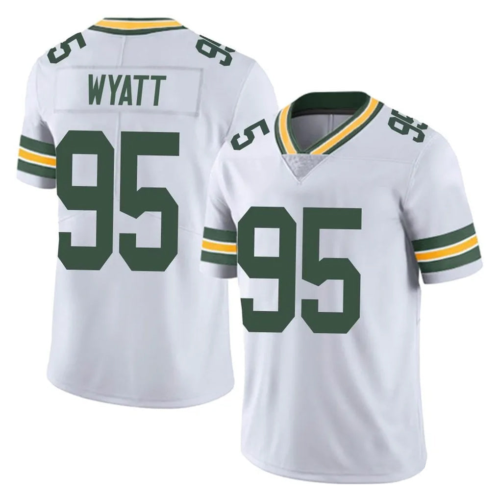 tocy GB.Packers #95 Devonte Wyatt Player White Vapor Untouchable Limited Home Game Stitched Jerseys