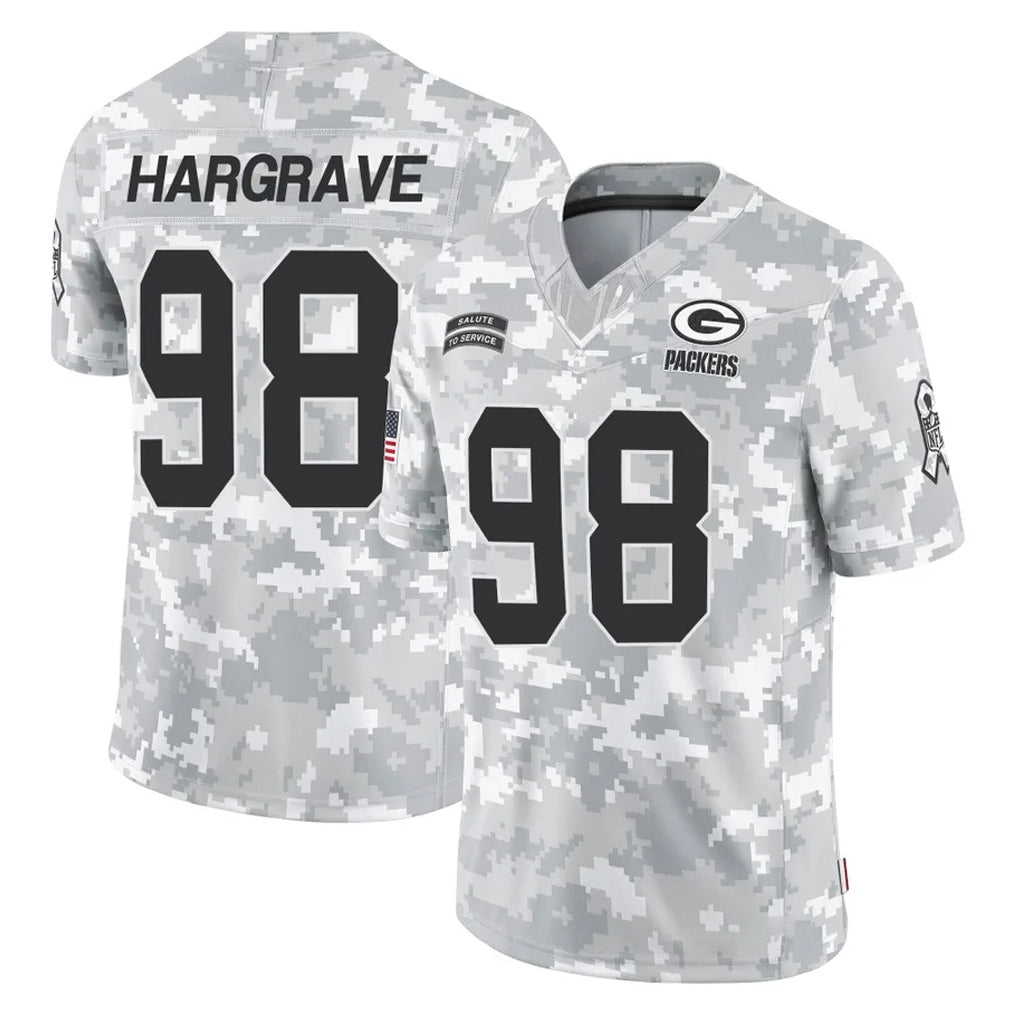 tocy GB.Packers #98 Javon Hargrave Player Arctic Camo Salute To Service Limited Stitched Jerseys