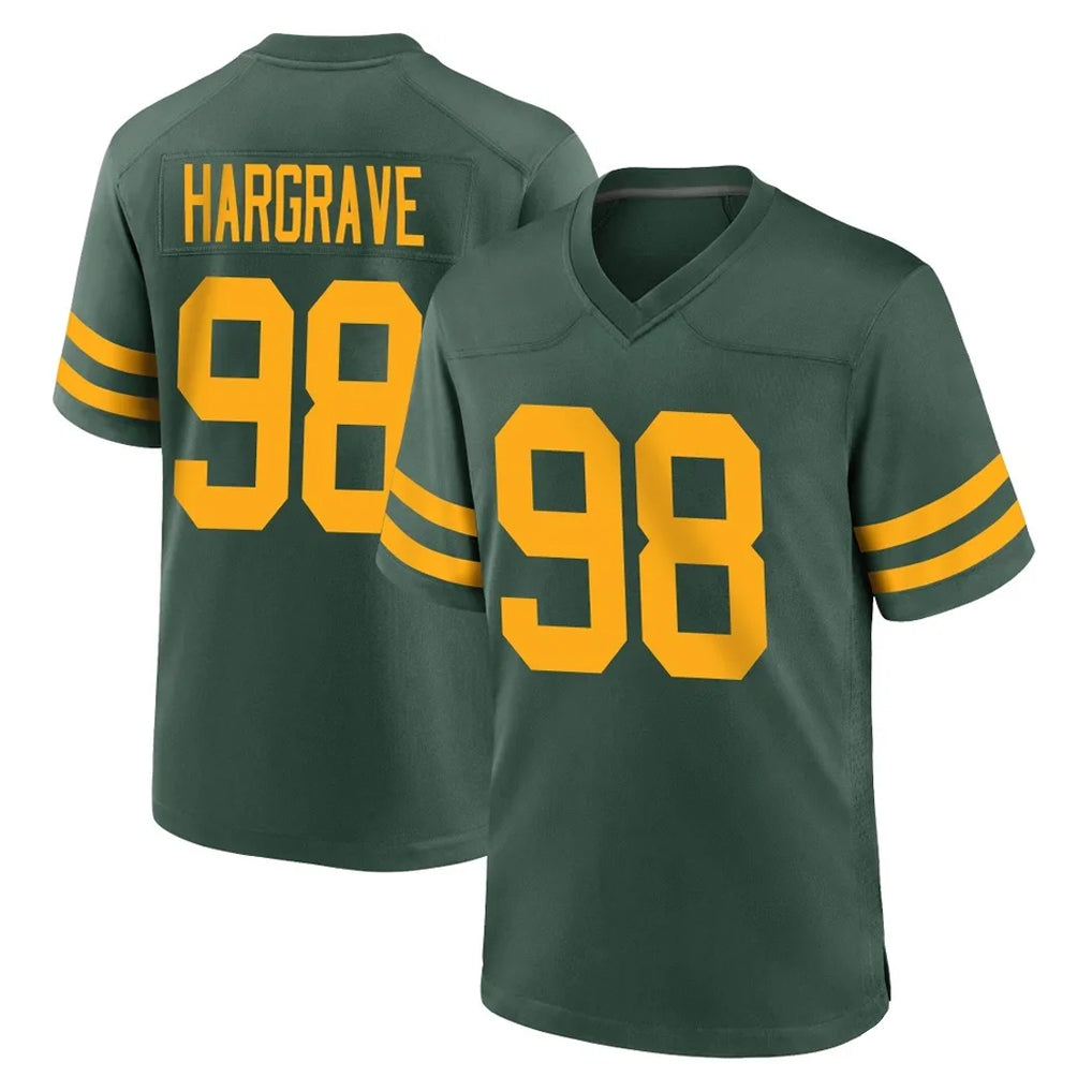 tocy GB.Packers #98 Javon Hargrave Player Green Alternate Home Game Stitched Jerseys