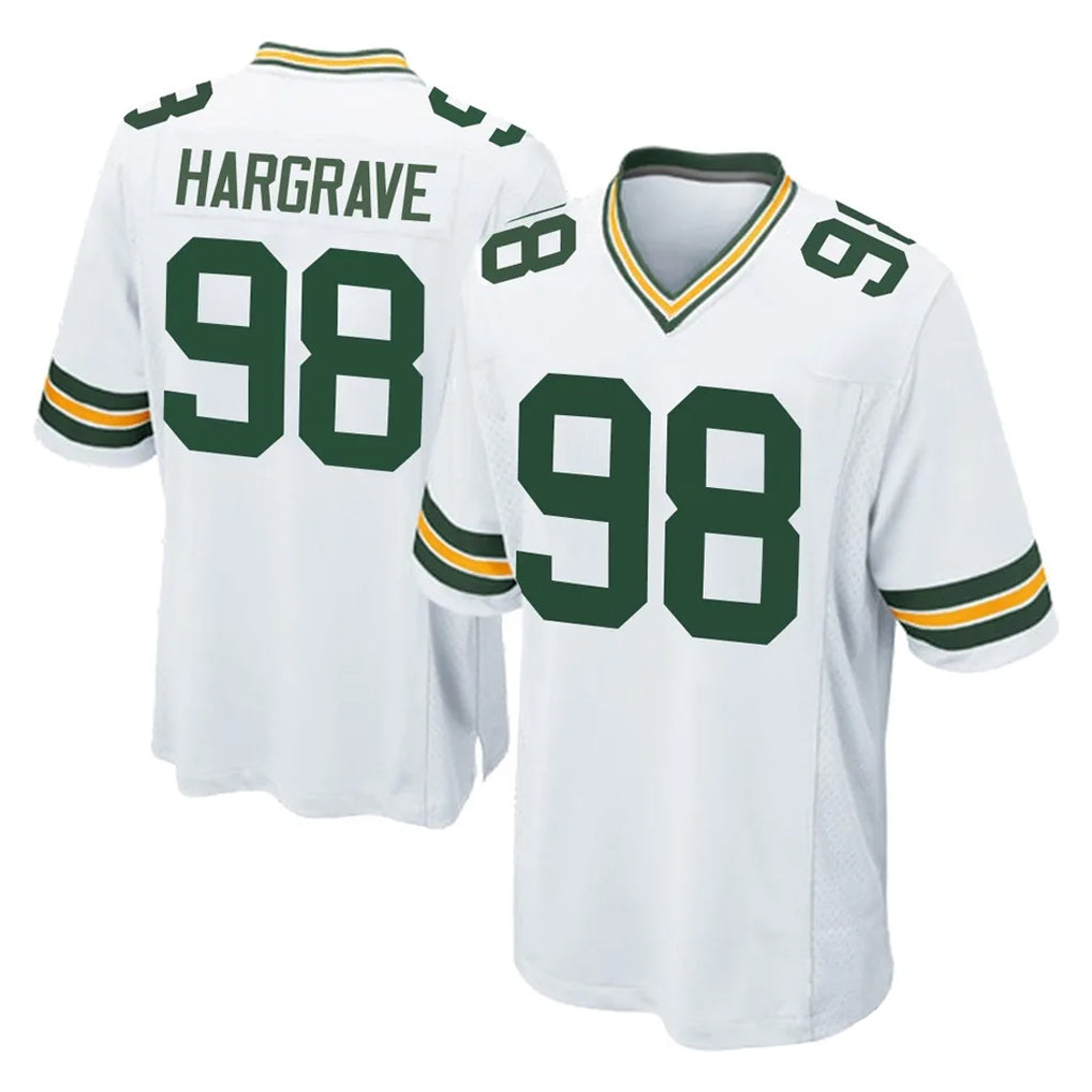 tocy GB.Packers #98 Javon Hargrave Player White Home Game Stitched Jerseys
