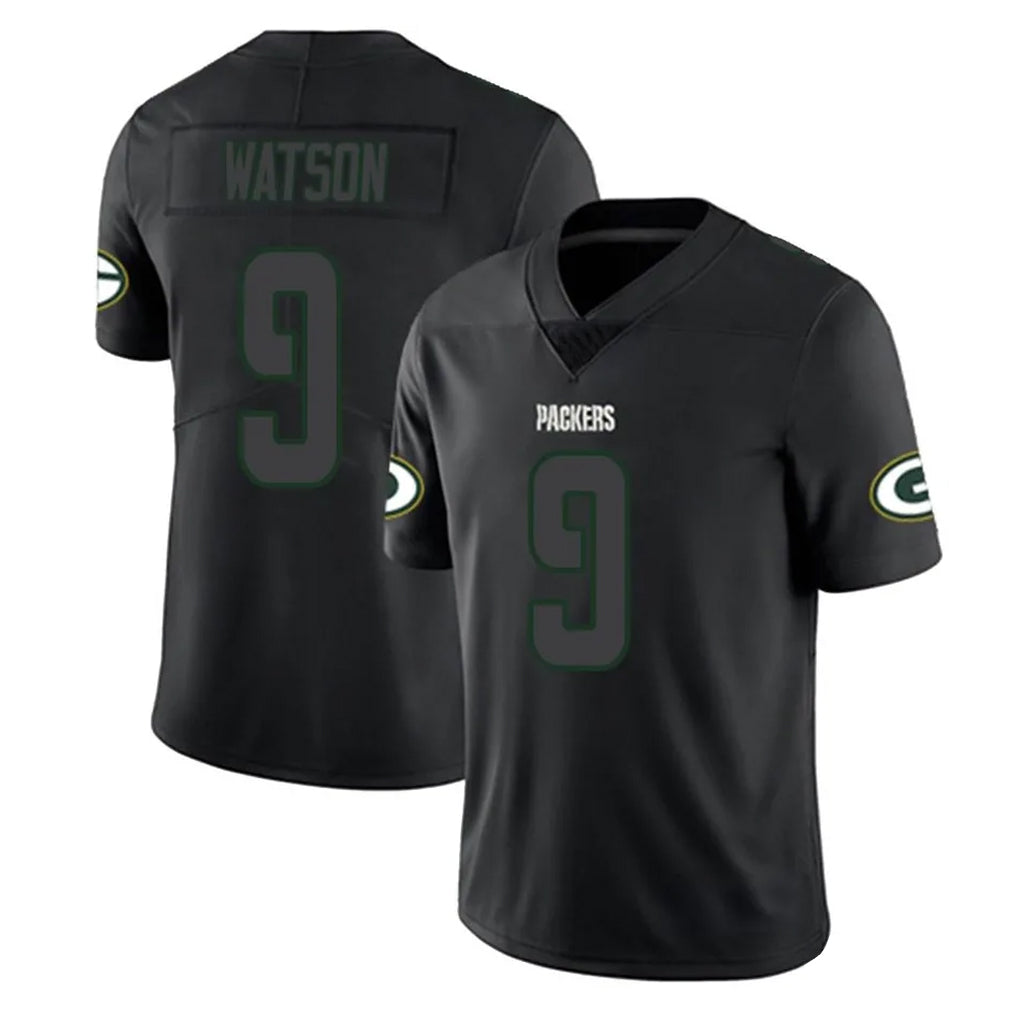 tocy GB.Packers #9 Christian Watson Player Black Impact Limited Home Game Stitched Jerseys