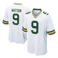tocy GB.Packers #9 Christian Watson Player White Home Game Stitched Jerseys
