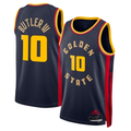 tocy G.State Warriors #10 Jimmy Butler III Navy Swingman Jerseys - City Edition