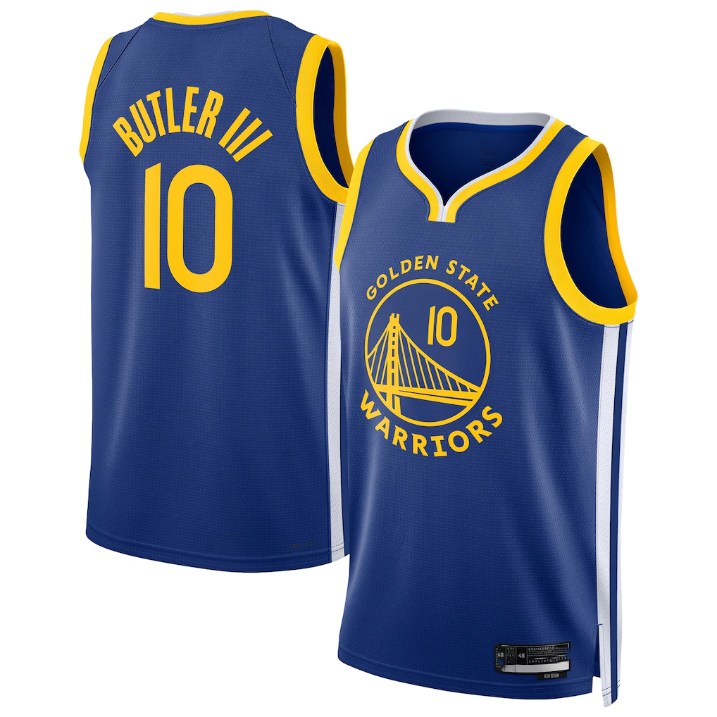 tocy G.State Warriors #10 Jimmy Butler III Royal Swingman Player Jerseys - Icon Edition