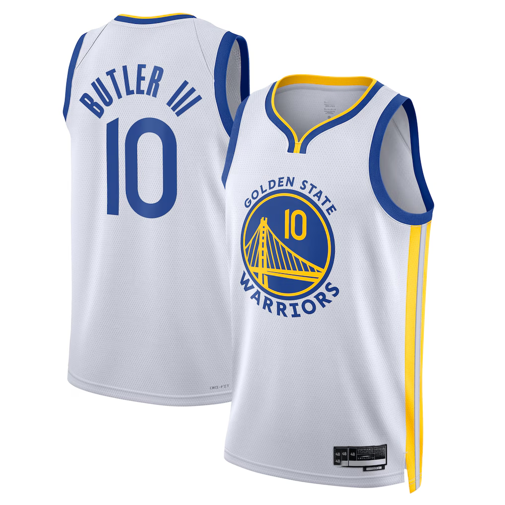 tocy G.State Warriors #10 Jimmy Butler III White Swingman Jerseys - Association Edition