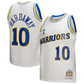 tocy G.State Warriors #10 Tim Hardaway Mitchell & Ness White Hardwood Classics 199091 Swingman Jerseys