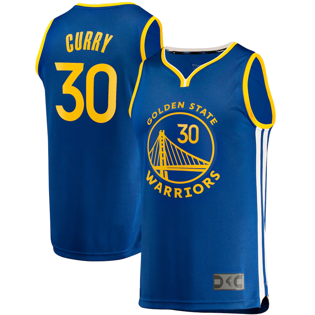 tocy G.State Warriors #30 Stephen Curry Royal Big & Tall Fast Break Player Jerseys - Icon Edition